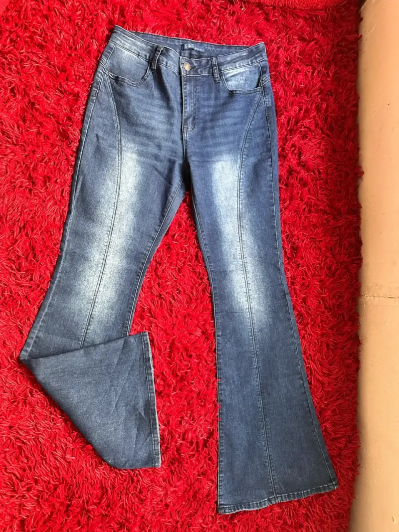 Jeans azul flare - 3