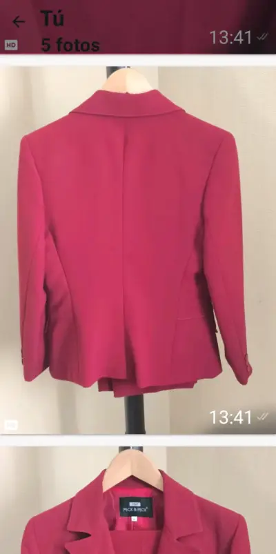Blazer rojo Peck & Peck elegante - miniatura 1