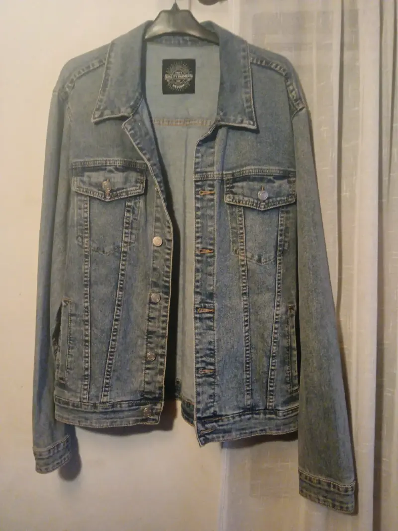 Chaqueta casual de mezclilla