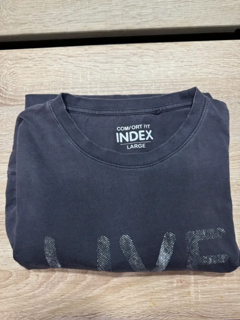 Polera manga larga gris 'Live Forever' - 4
