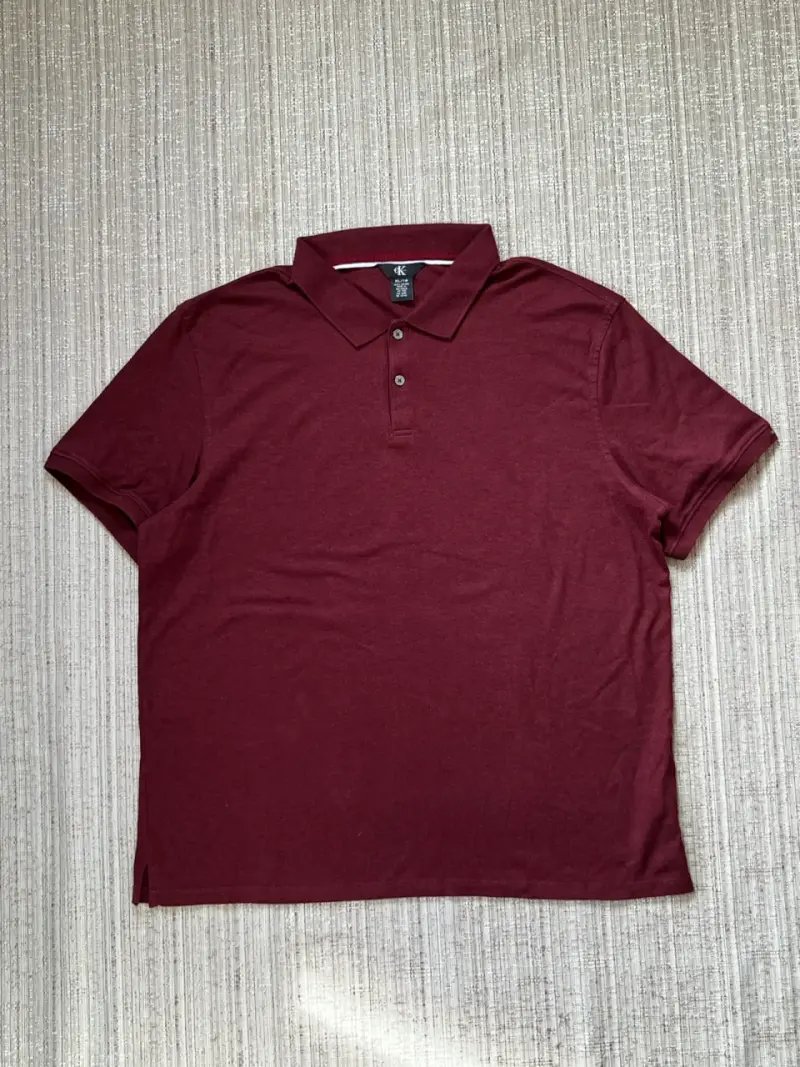 Polera Piqué Calvin Klein Burdeo - 1