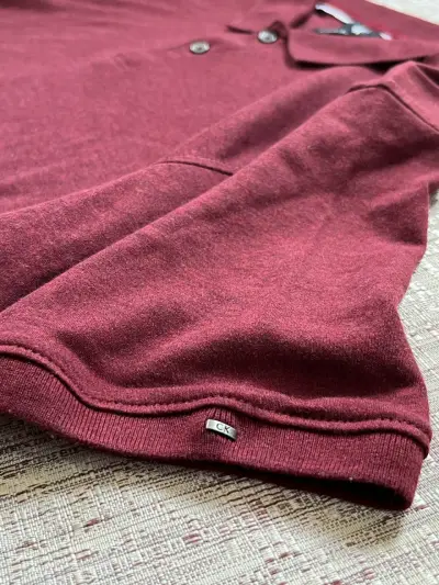 Polera Piqué Calvin Klein Burdeo - miniatura 3
