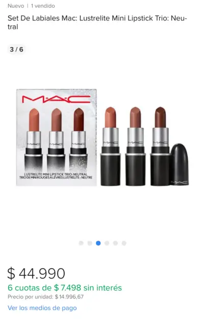Trío de labiales mini MAC Lustrelite - miniatura 2