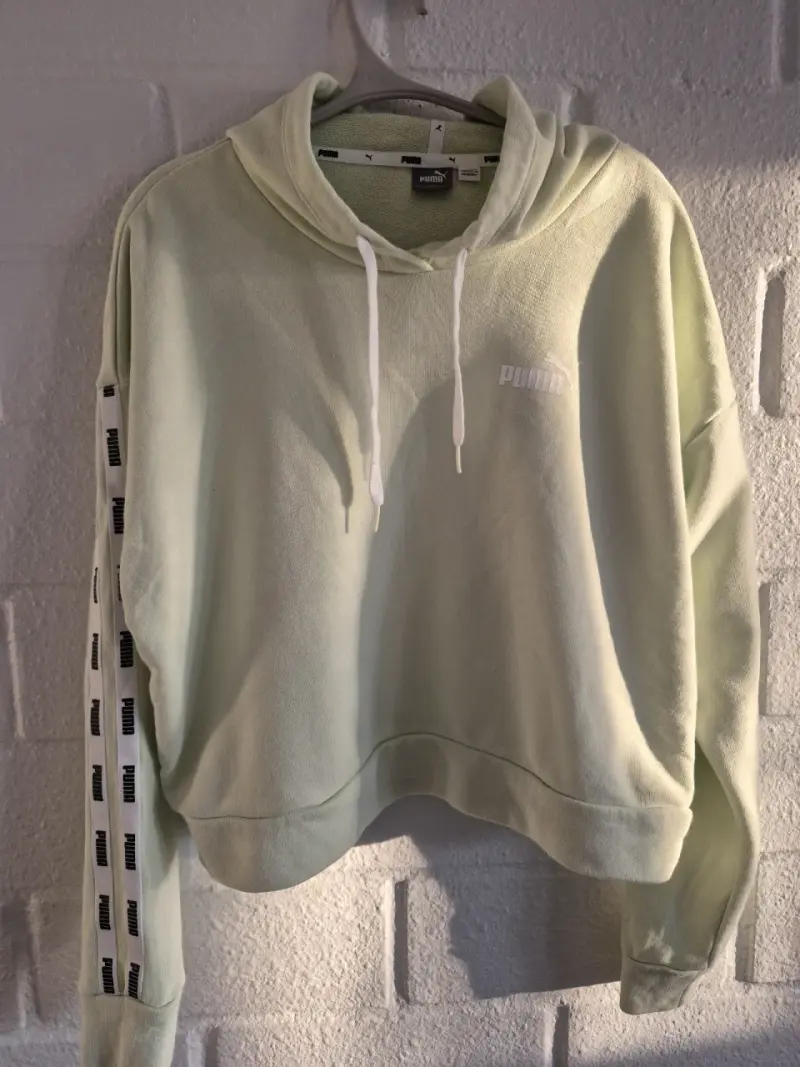 Polerón Puma verde claro con capucha - 1