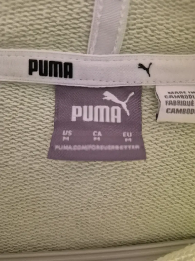 Polerón Puma verde claro con capucha - 2