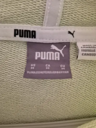 Polerón Puma verde claro con capucha - miniatura 2