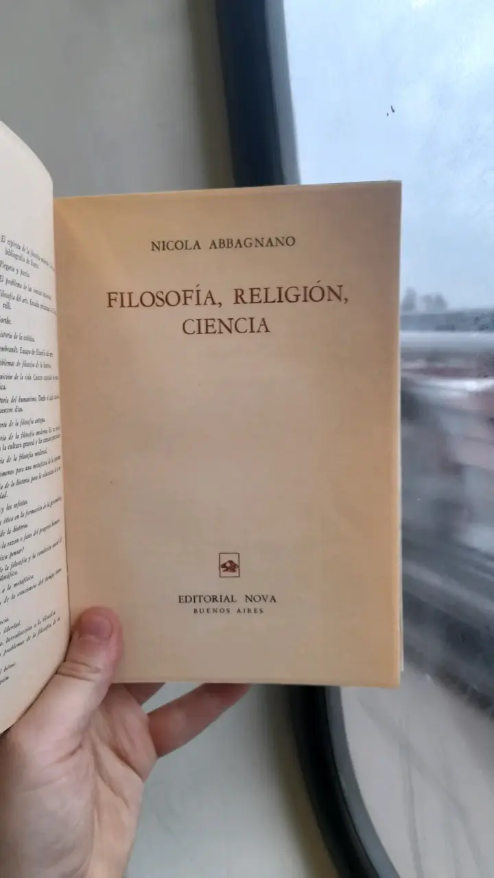 Libro Filosofía, Religión, Ciencia de Nicola Abbagnano - 1