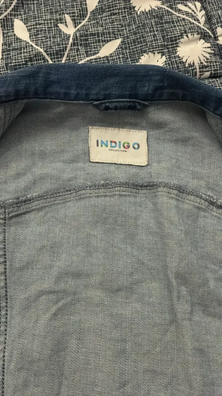 Bolero de mezclilla sin mangas Indigo - 2