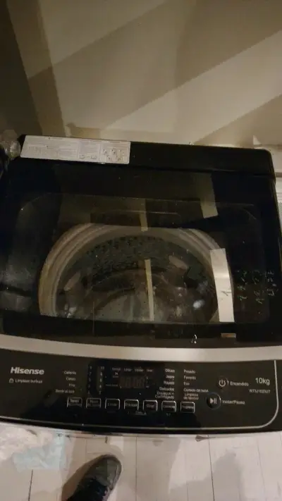 Lavadora Hisense 10kg eficiente y moderna - miniatura 4