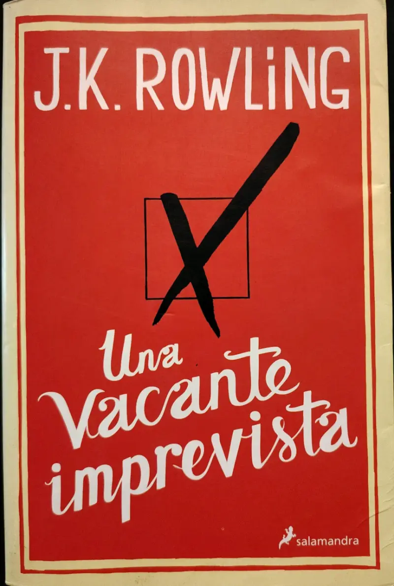 Libro 'Una Vacante Imprevista' de J.K. Rowling