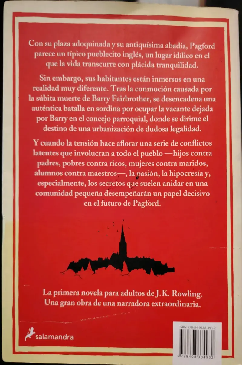 Libro 'Una Vacante Imprevista' de J.K. Rowling - 2