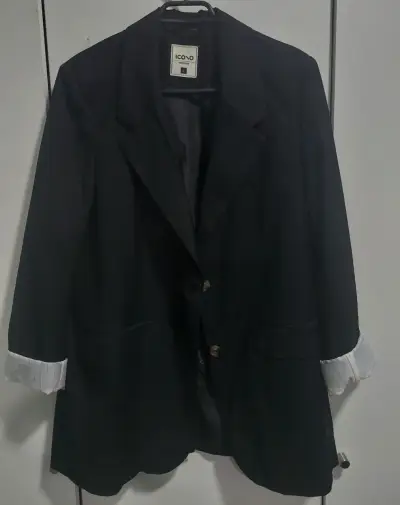 Blazer negro Icono para mujer - miniatura 1