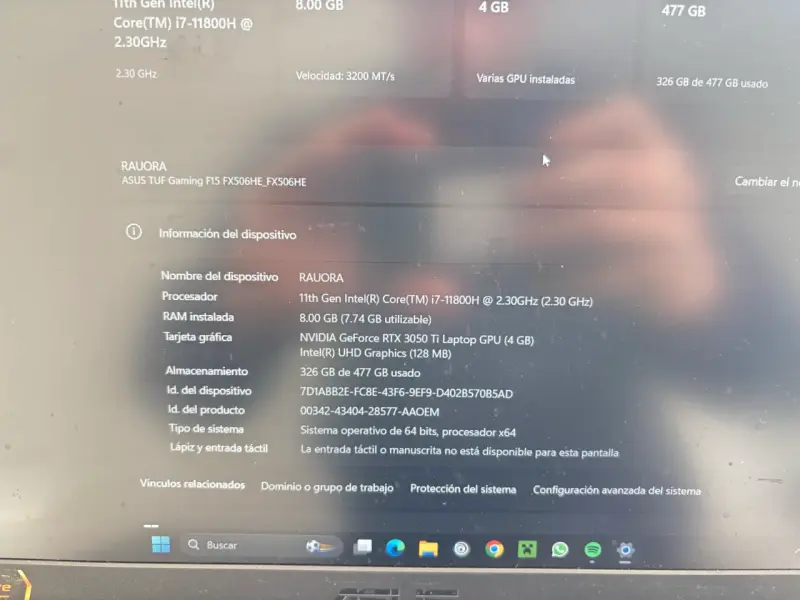 Laptop ASUS TUF Gaming F15 15.6'' - 4