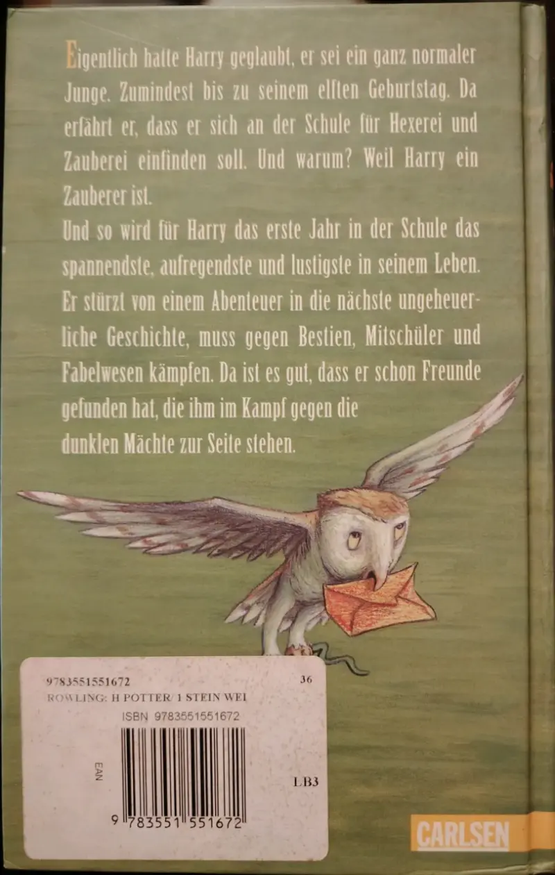 Libro Harry Potter und der Stein der Weisen - 2