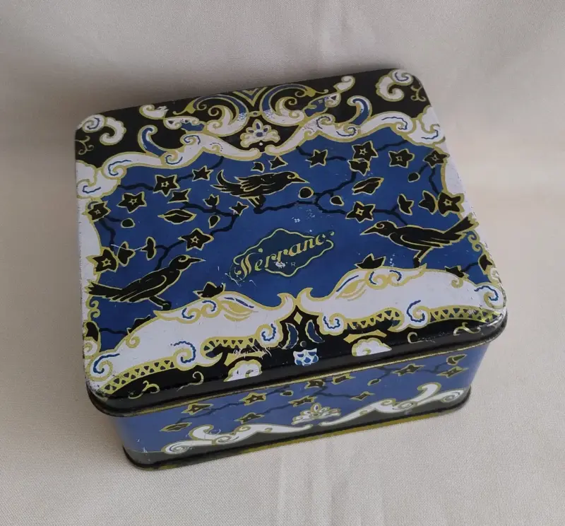 Caja metálica decorativa vintage Serrano - 1
