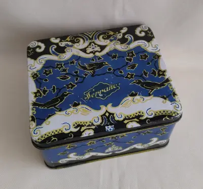 Caja metálica decorativa vintage Serrano - miniatura 1