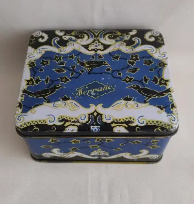 Caja metálica decorativa vintage Serrano - miniatura 2