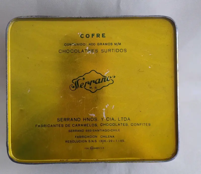 Caja metálica decorativa vintage Serrano - 6