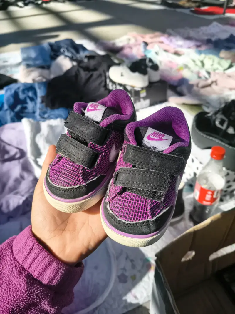 Zapatillas Nike para niños color morado n18.5 - 1