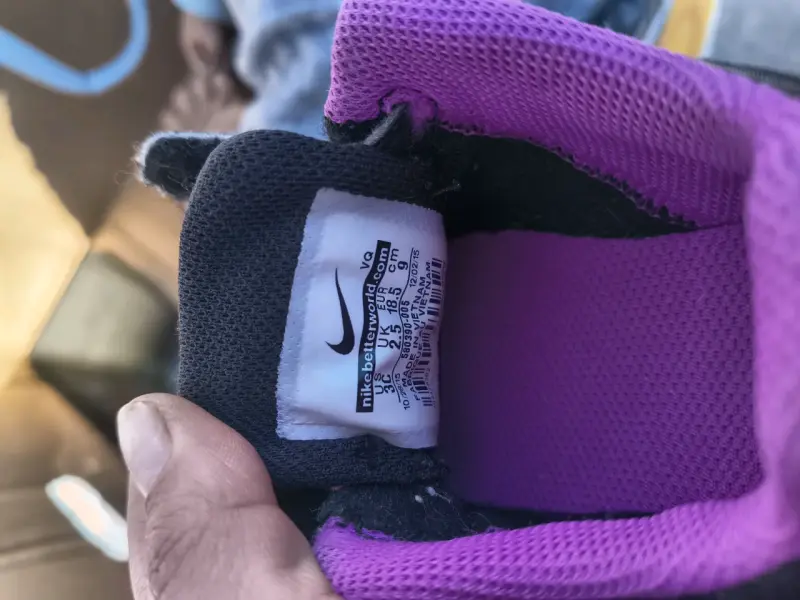 Zapatillas Nike para niños color morado n18.5 - 4