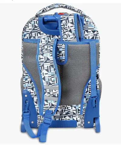 Mochila escolar con ruedas estampado geométrico - miniatura 2