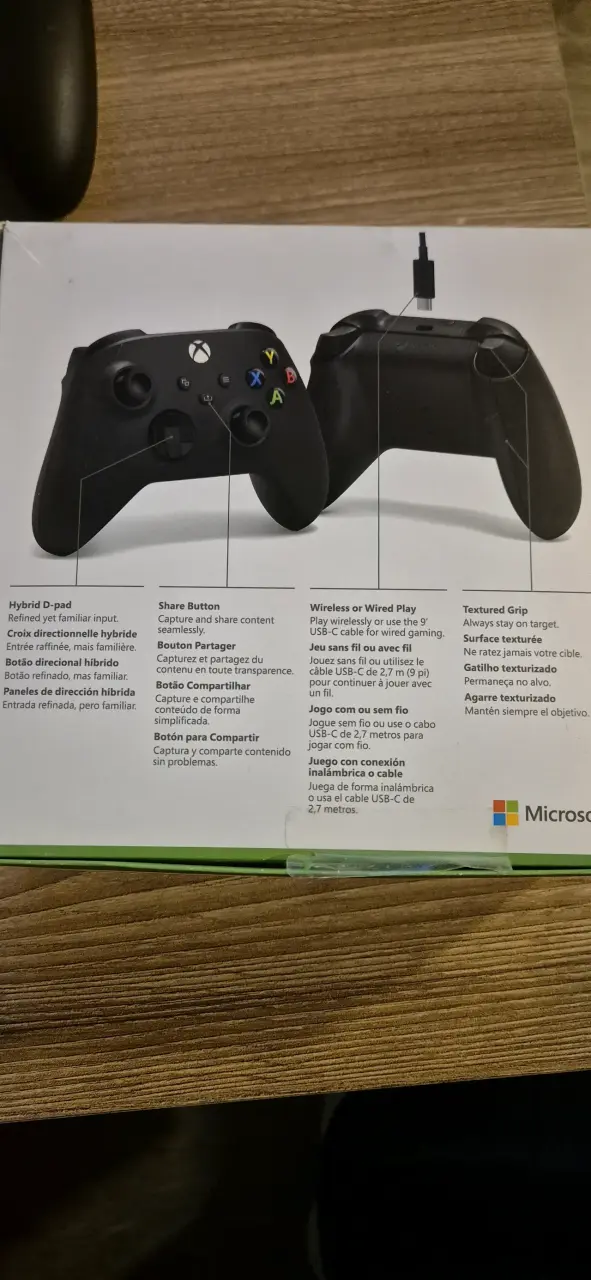 Control inalámbrico Xbox Series X negro - 1