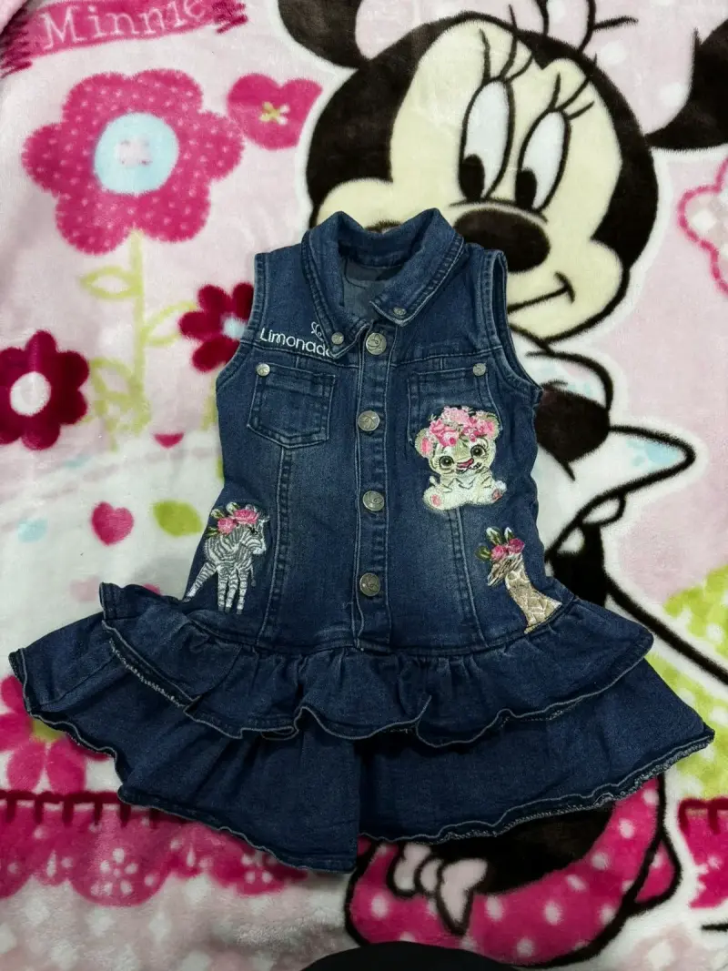 Chaleco de mezclilla Limonada bordado infantil - 2