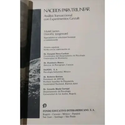 Libro 'Nacidos para Triunfar' de James Jongeward - miniatura 2