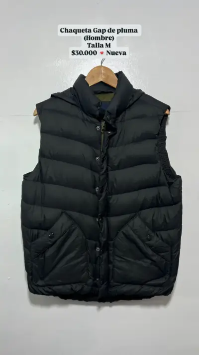 Chaleco de pluma Gap para hombre talla M - miniatura 1