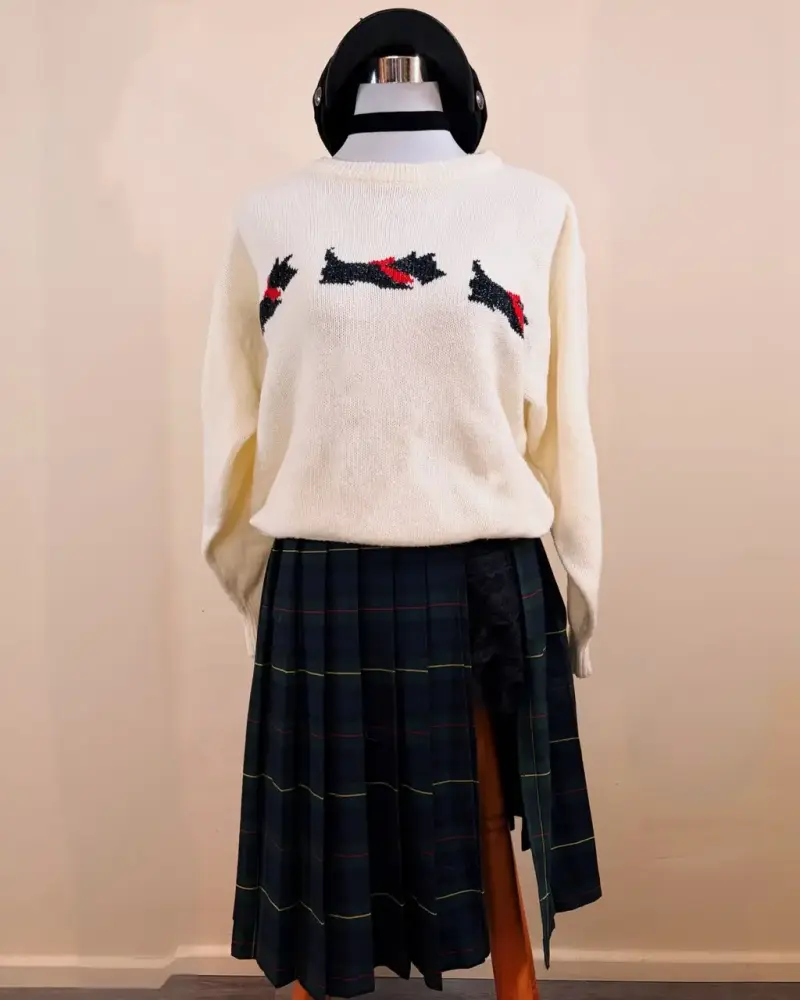 Conjunto preppy / academia / tartán / aesthetic - 1