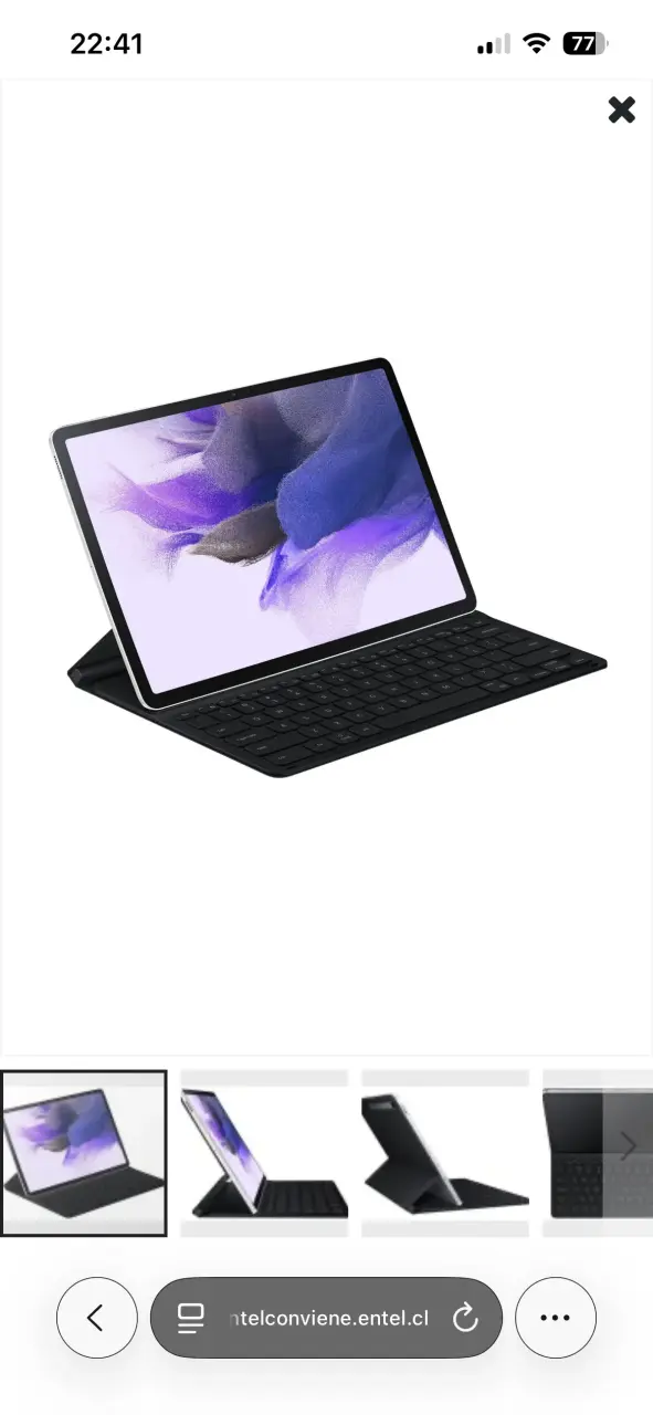 Samsung Tab S7 SE + Teclado,Lapiz, Carcaza y cable - 1