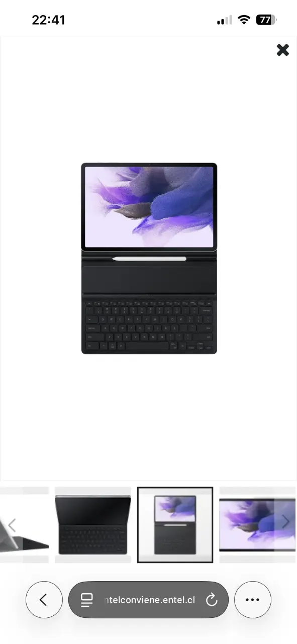 Samsung Tab S7 SE + Teclado,Lapiz, Carcaza y cable - 2