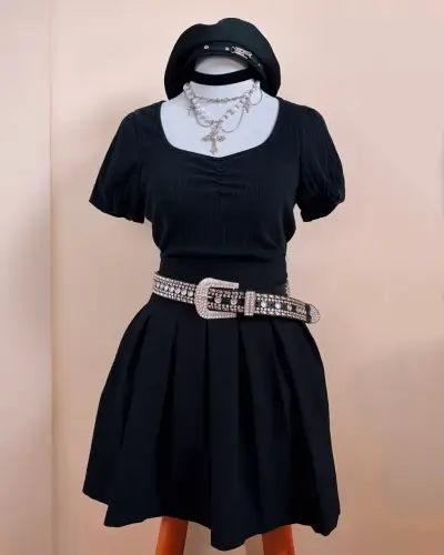 Conjunto goth casual / alt / dark aesthetic - miniatura 1
