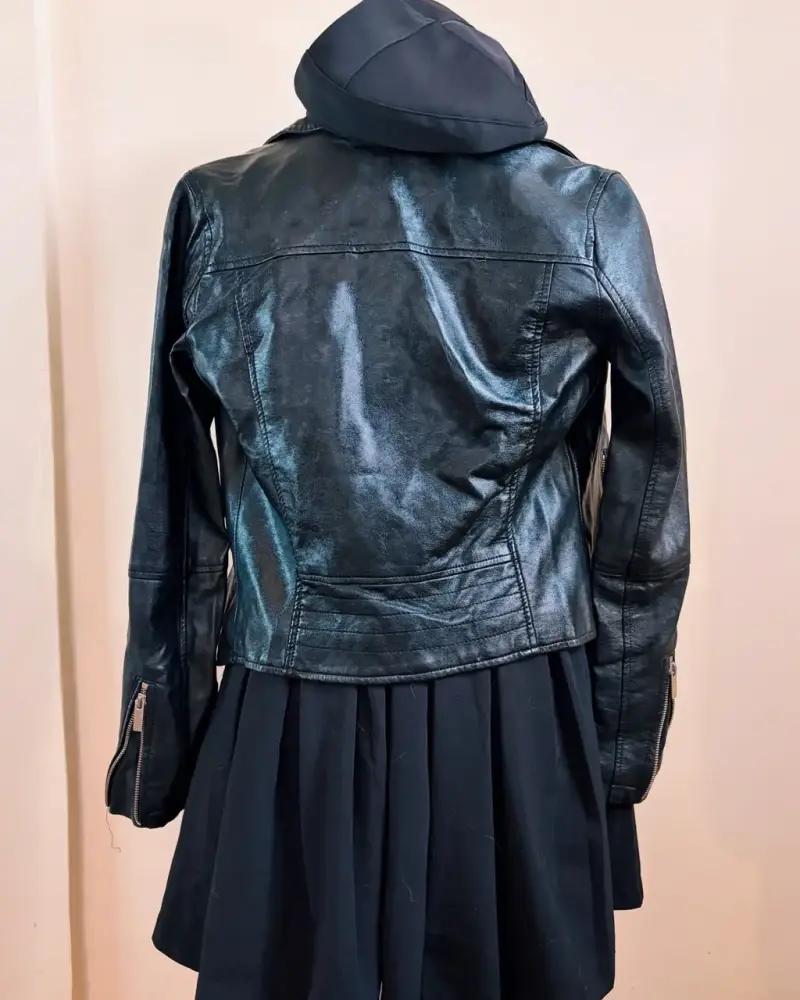Chaqueta biker / cuero sintético / rock / alt - 2