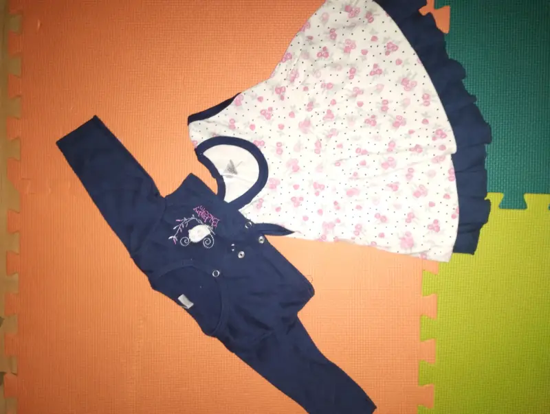 Conjunto de ropa para bebé rosado - 3