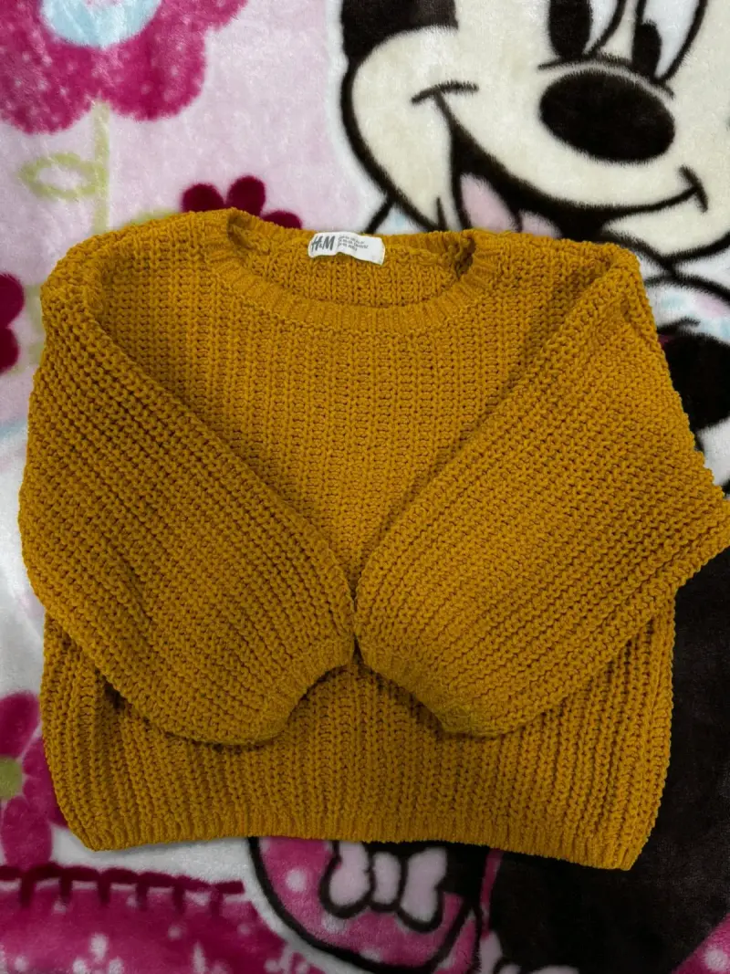 Suéter mostaza H&M tejido para mujer