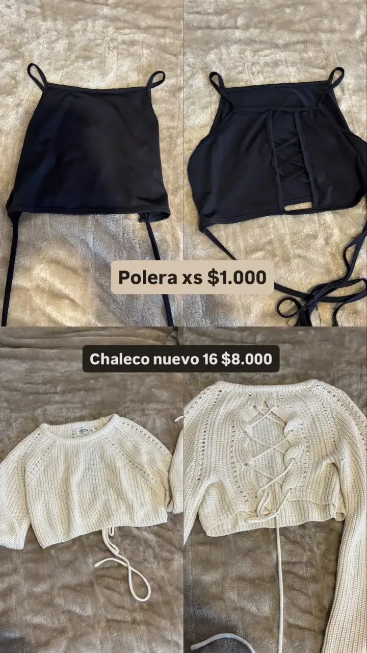 Chaleco blanco con diseño trenzado - 1