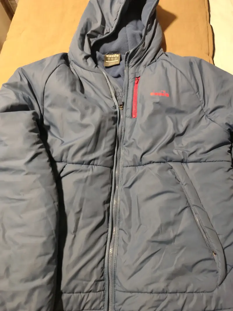 Chaqueta azul con capucha Diadora - 4