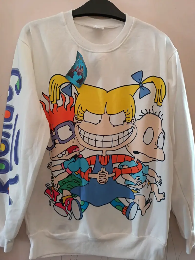 Polerón blanco Rugrats unisex