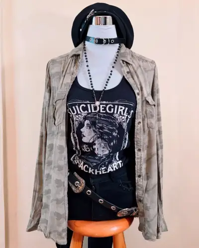 Conjunto grunge militar - miniatura 1