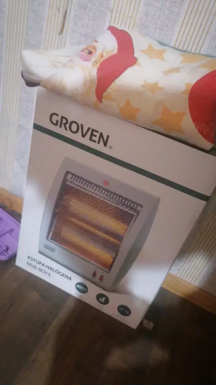 Estufa halógena Groven 800W nueva