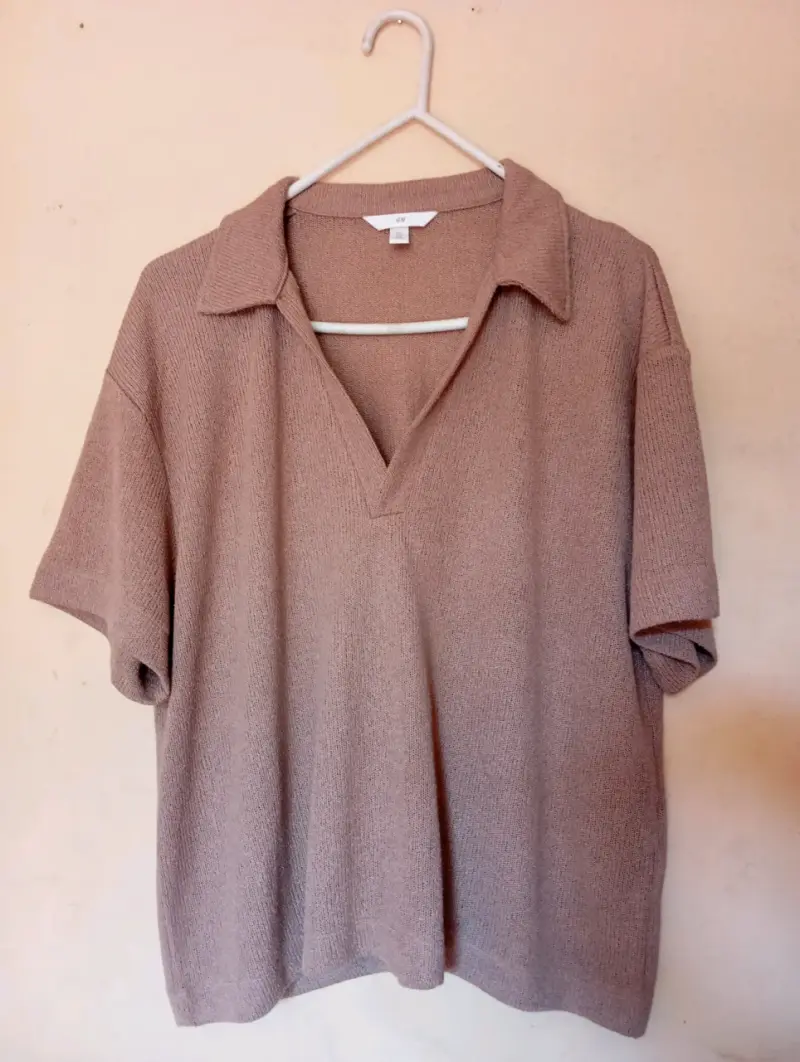 Polera de punto H&M color beige - 2