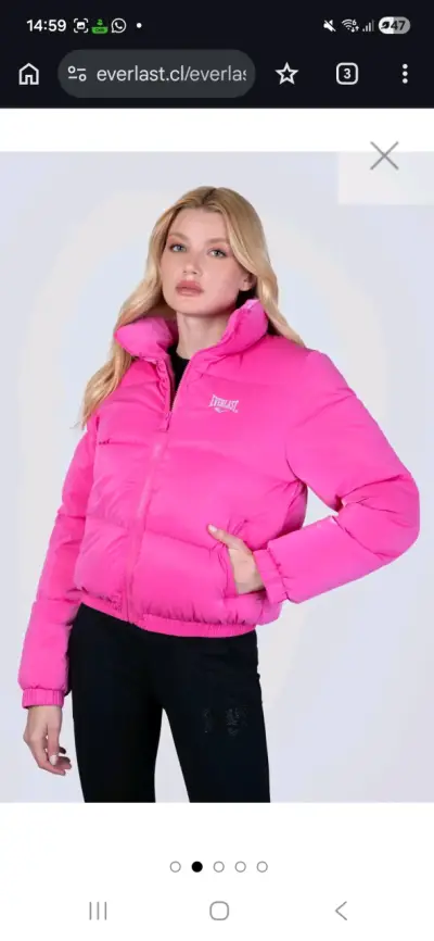 Chaqueta acolchada Everlast rosa mujer - miniatura 1