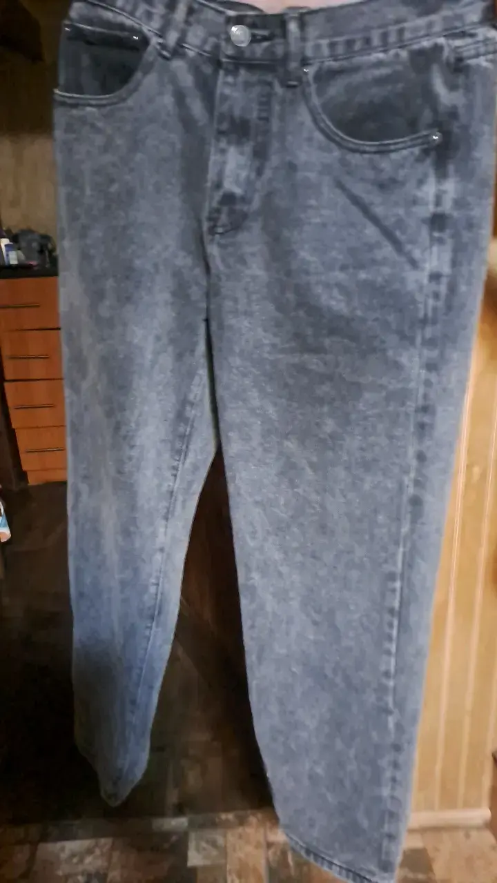 Baggy jeans gris/negro para hombre - 4