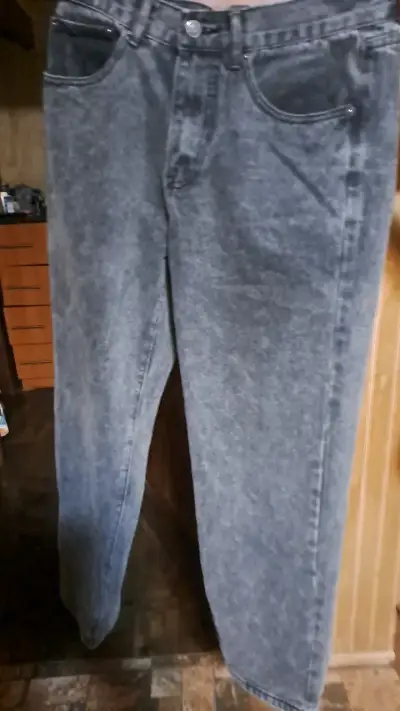 Baggy jeans gris/negro para hombre - miniatura 4