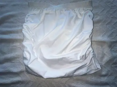 Falda blanca elástica talla M - miniatura 1