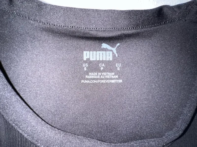 Polera deportiva negra Puma para mujer talla S - 3