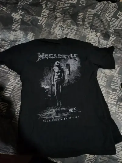 Polera Megadeth negra con diseño gráfico - miniatura 2
