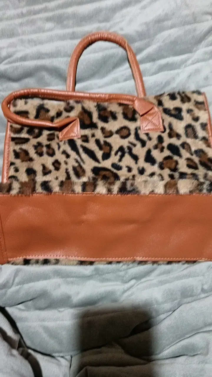Bolso de mano estampado animal print - 1