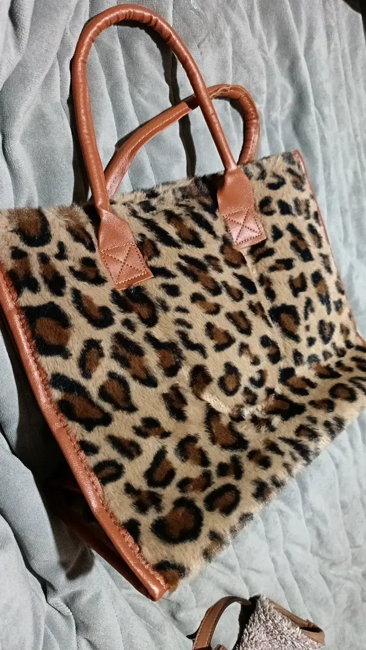 Bolso de mano estampado animal print - 3